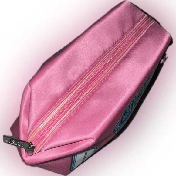 Clinique Pink Cosmetic Bag – Pink Galentine Glow Gift Pouch - Picture 4 of 5